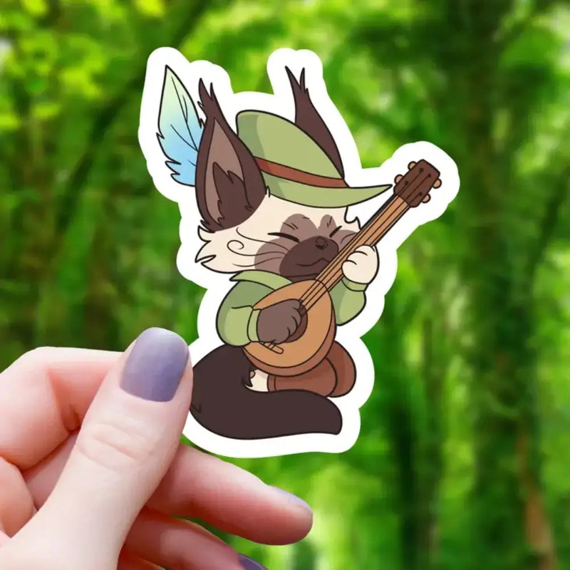 Bard Cat Cream Sticker