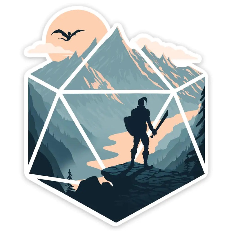 Champion D20 Sticker