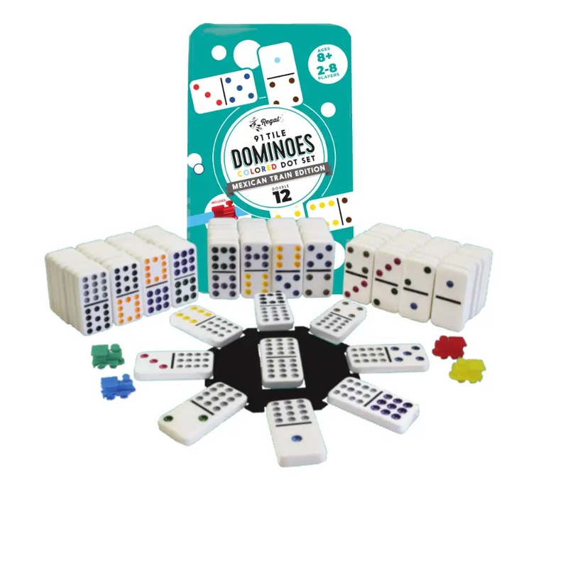 Double 12 Mexican Train Dominoes