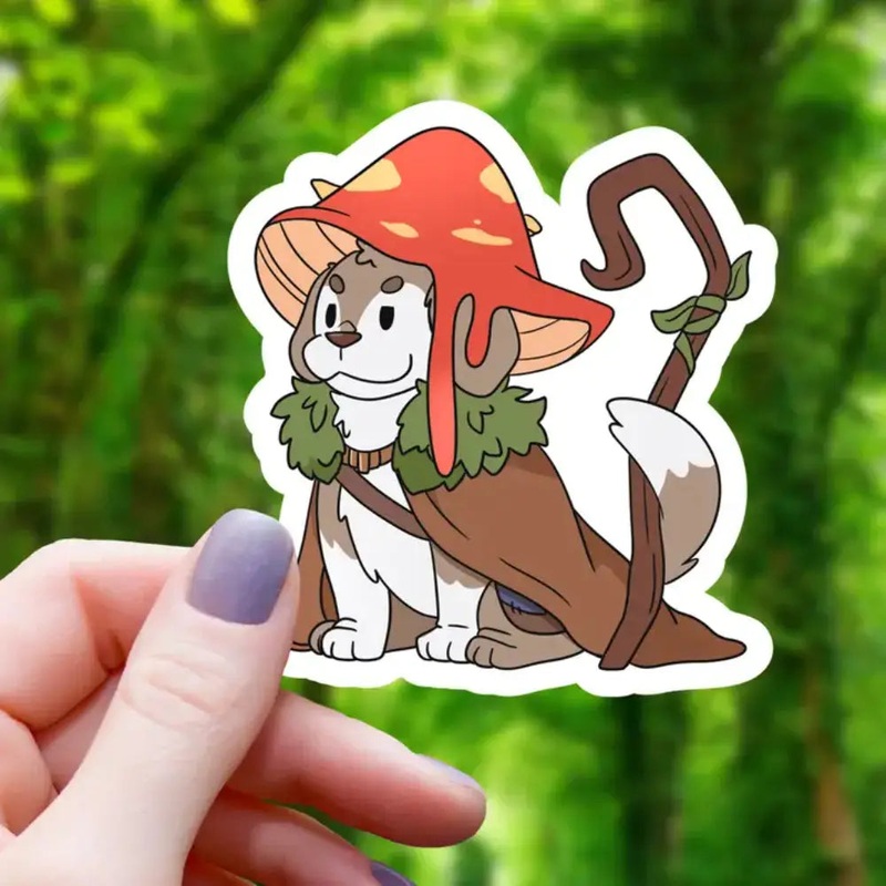 Druid Dog Sticker