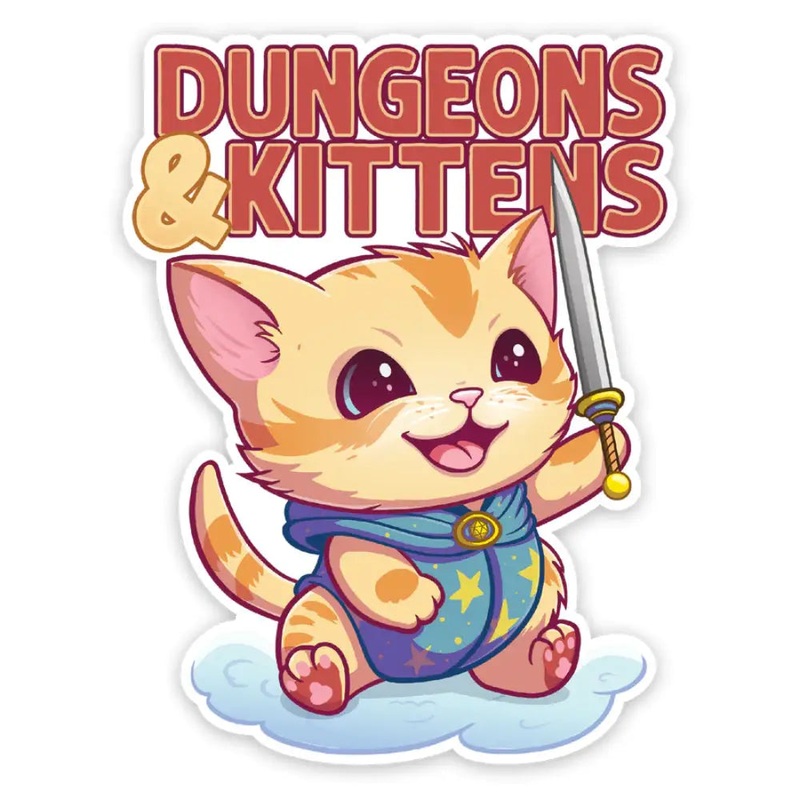 Dungeons and Kittens Sticker