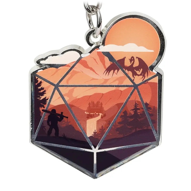 Hero D20 Keychain