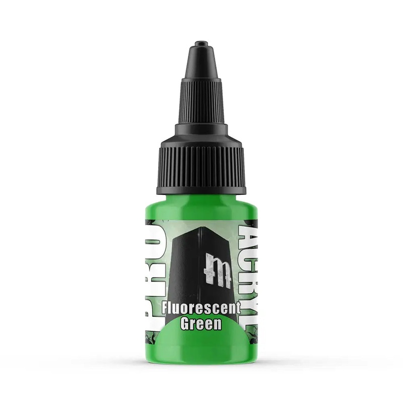 Monument Fluorescent Green Acrylic Paint 22ml Bottle