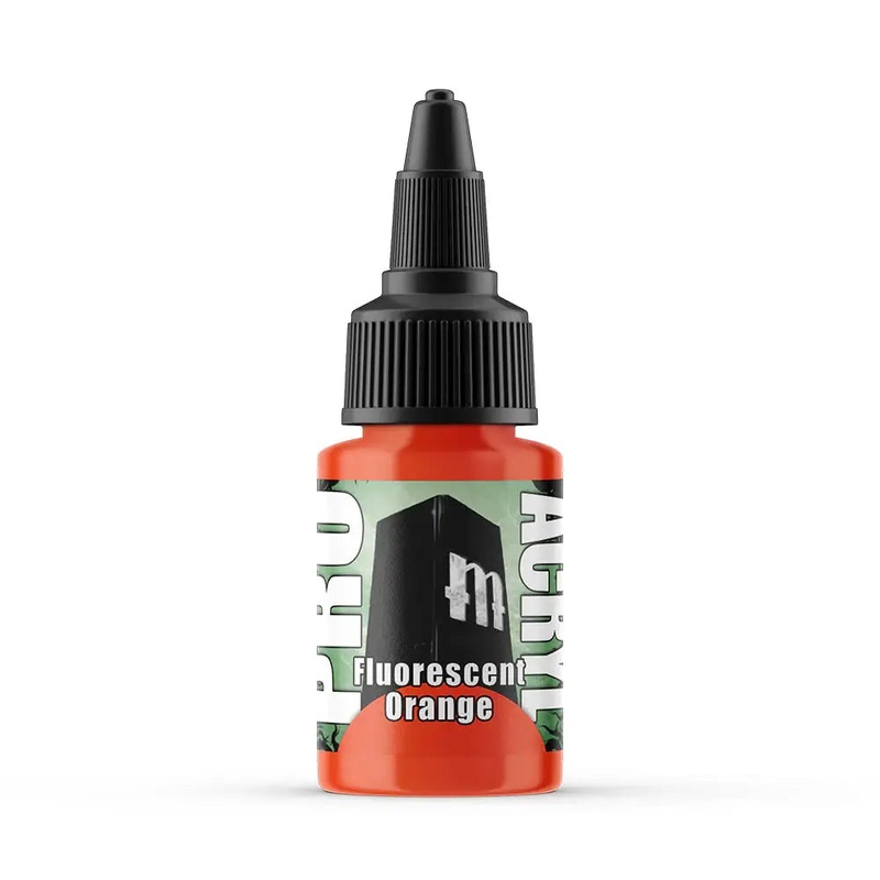 Monument Fluorescent Orange Acrylic Paint 22ml Bottle