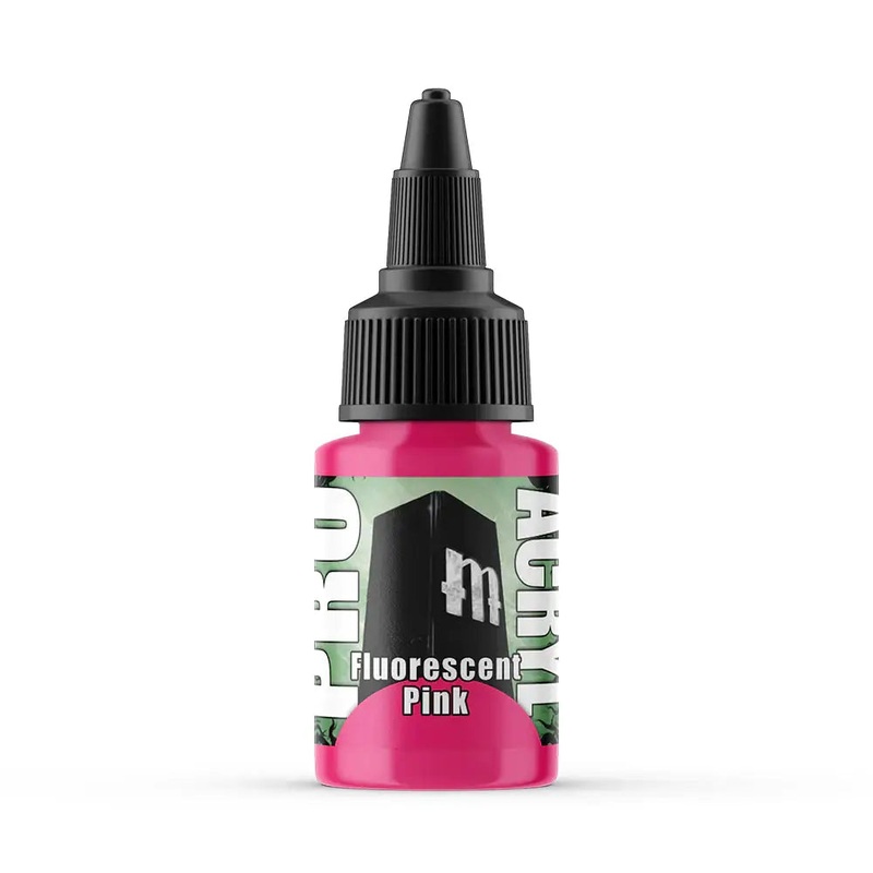 Monument Fluorescent Pink Acrylic Paint 22ml Bottle