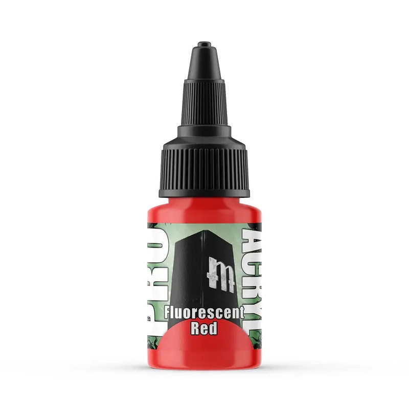 Monument Fluorescent Red Acrylic Paint 22ml Bottle