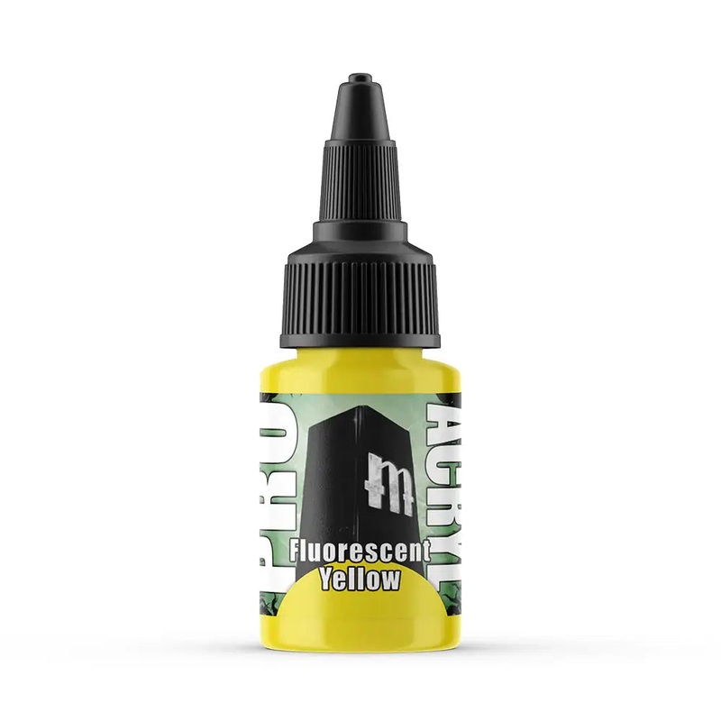 Monument Fluorescent Yellow Acrylic Paint 22ml Bottle