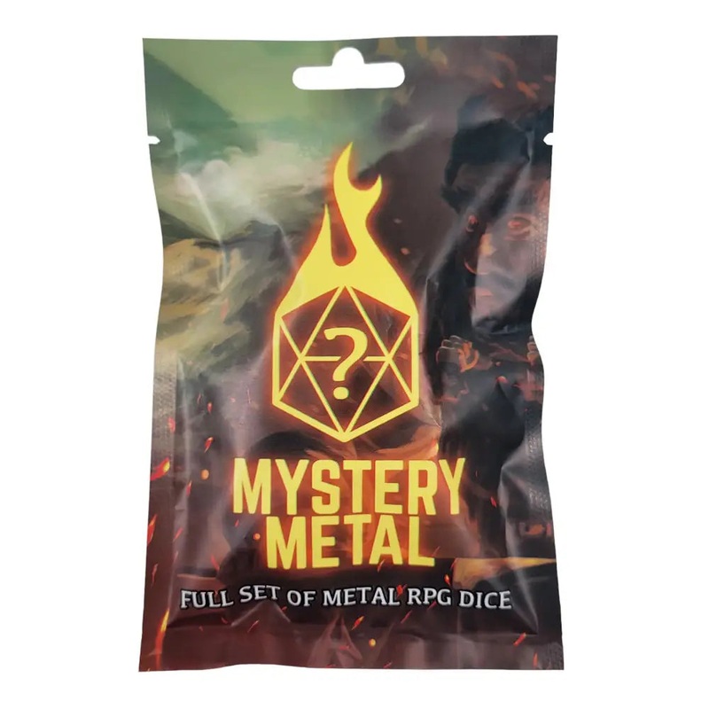 Mystery Metal Polyhedral (D&D) Dice Set (7)