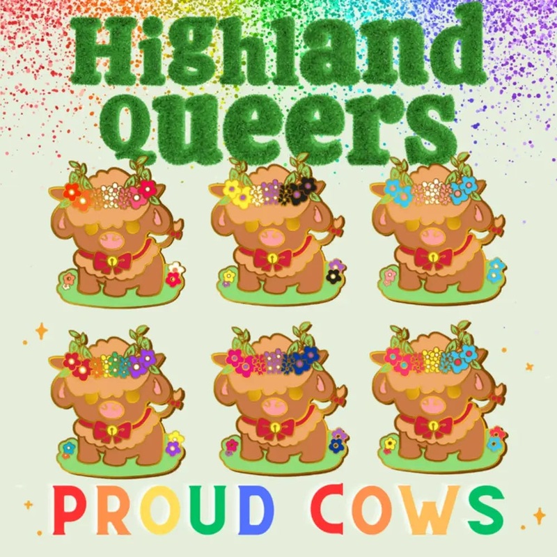 Proud Cows Pride Enamel Pin