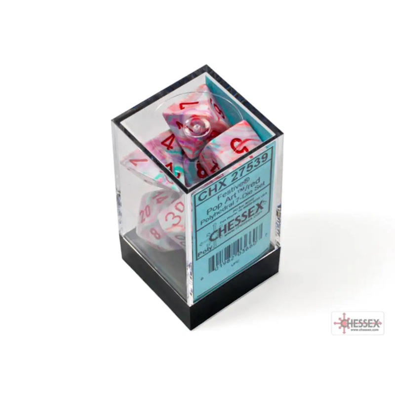 Chessex Festive Pop Art/Red