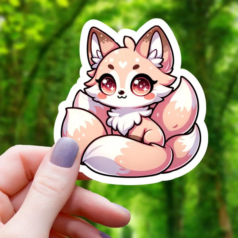 Chibi Kitsune Sticker
