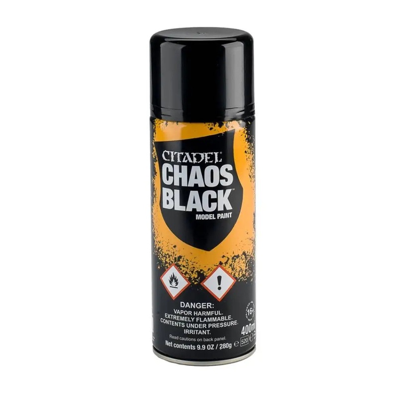 Citadel Spray Paints Chaos Black (10oz spray can)