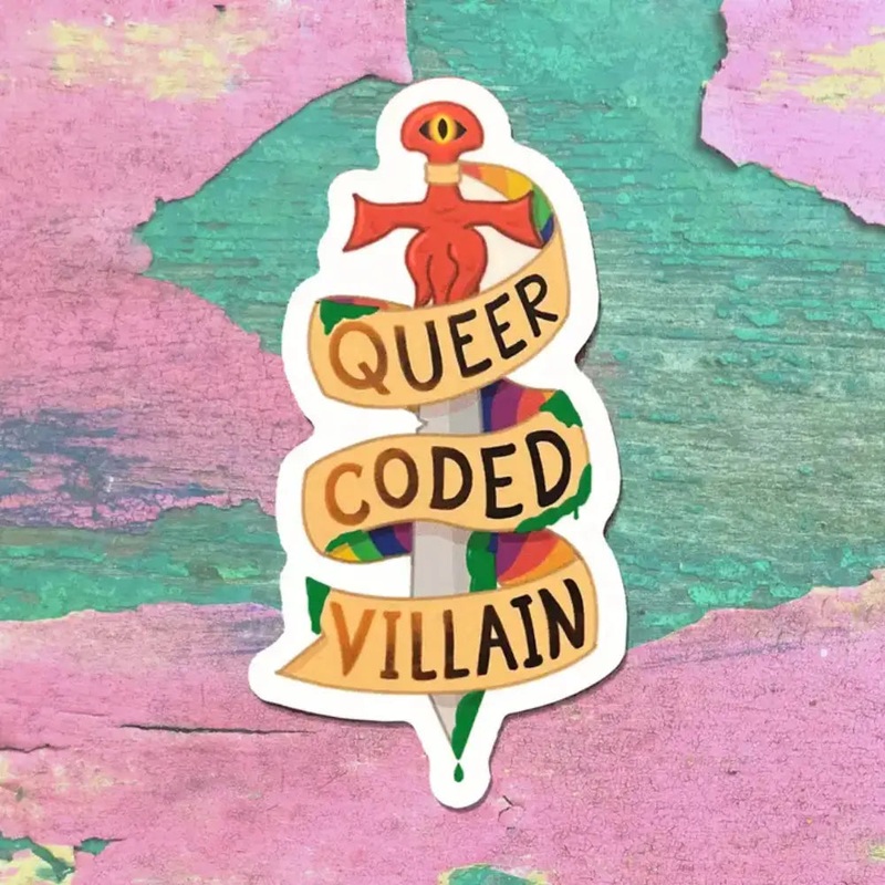 Queer Coded Villain Sticker