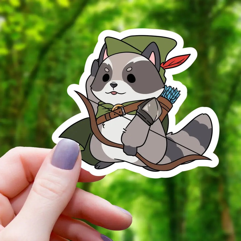 Ranger Raccoon Sticker