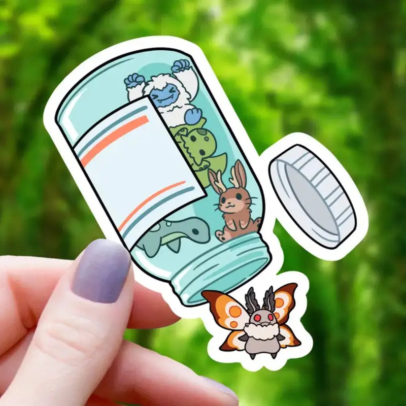 Cryptid Monster Medicine Sticker