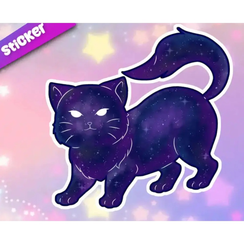 MKC Galaxy Cat Sticker
