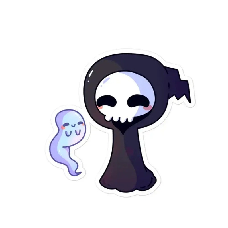 MKC Lil Grimm Ghost Friend Sticker