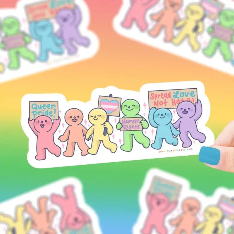 Pride Protest Sticker