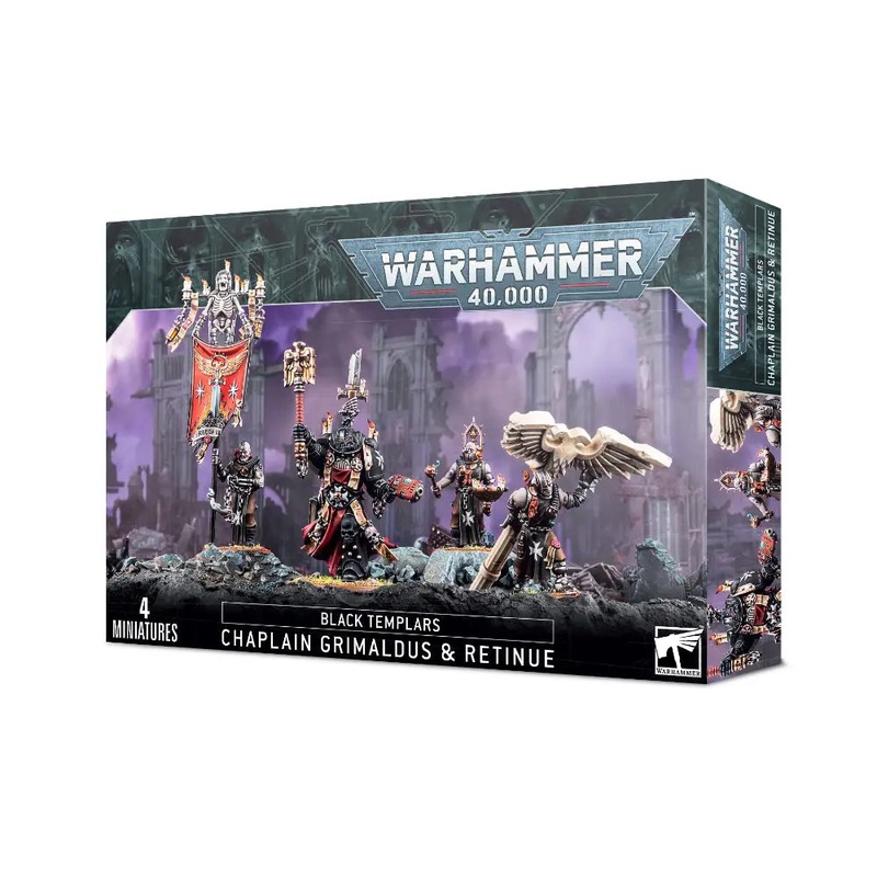 Warhammer 40,000 Black Templars: Chaplain Grimaldus and Retinue