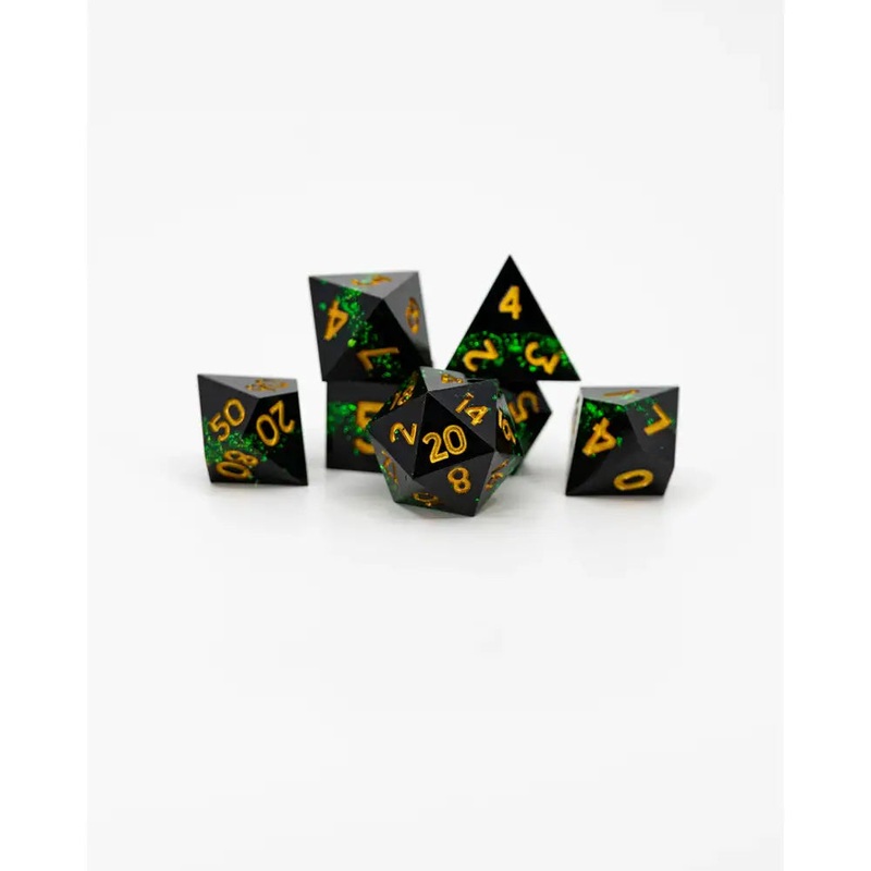 Something Wicked Sharp Edge Resin Polyhedral (D&D) Dice Set (7)